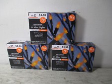 Set of 3 Boxes 70 Count Each Mini String Light Sets ORANGE Lights 13.5ft each
