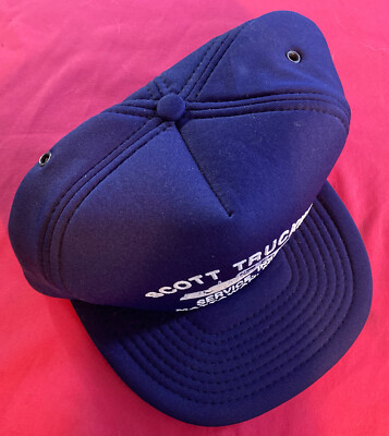 Baseball Trucker Snapback Cap Hat Retro Scott Trucking Service Inc Mattawan MICH