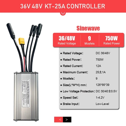 36V 250W 350W 48V 500W 750W 1000W 1500W Wasserdicht Brushless E-Bike Controller - Bild 38 von 45