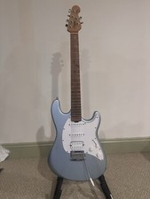 Sterling by Music Man Cutlass HSS Electric Guitar Firemist Silver With Hard Case