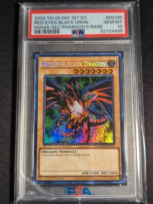 Yugioh - Red-Eyes Black Dragon MAMA-EN105 1st Pharaoh's Secret