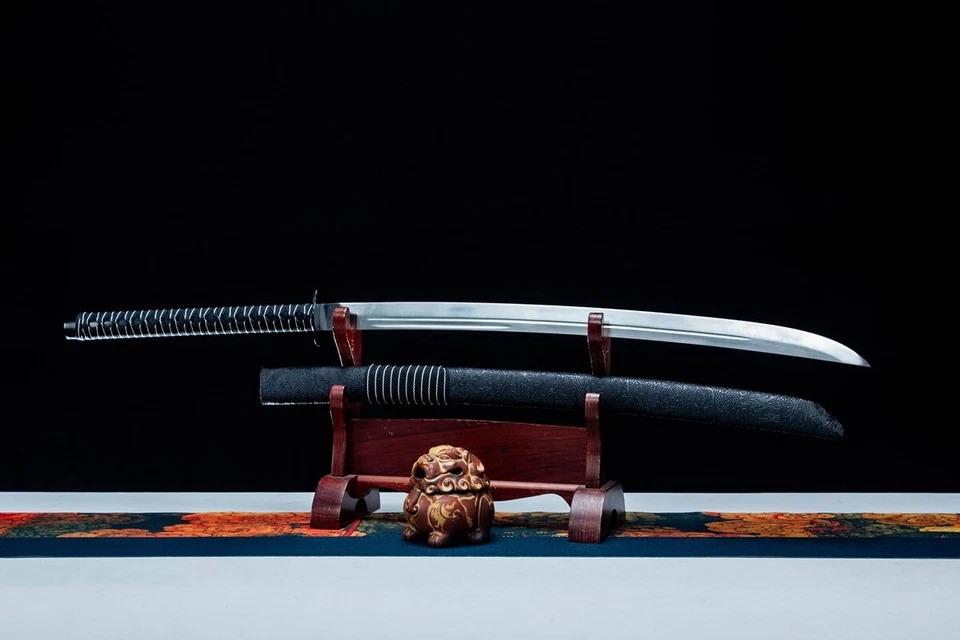 Espada Sable de Kung Fu China de Batalla 44" Hoja de Acero al Carbono Espada Afilada Foto 2 de 4