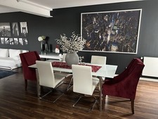Glass Dining Table And Four Chairs