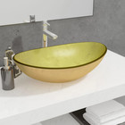 NNEVL Basin Tempered Glass 54.5x35x15.5 cm Gold
