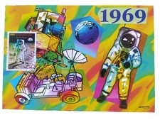 Carte Premier Jour Timbre N° 3355 Le Premier Pas Sur La Lune Oblitéré Paris 2000
