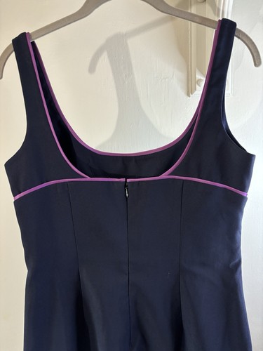 Vestido de Cóctel Vaina Cintura Árbitro Azul Marino DE COLECCIÓN LAUNDRY 8 Años 90’s - Imagen 3 de 9