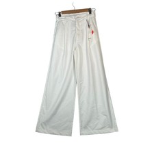 NWT Cider Women Pleated Pants XS Wide Leg Classic Clean Girl Coastal White