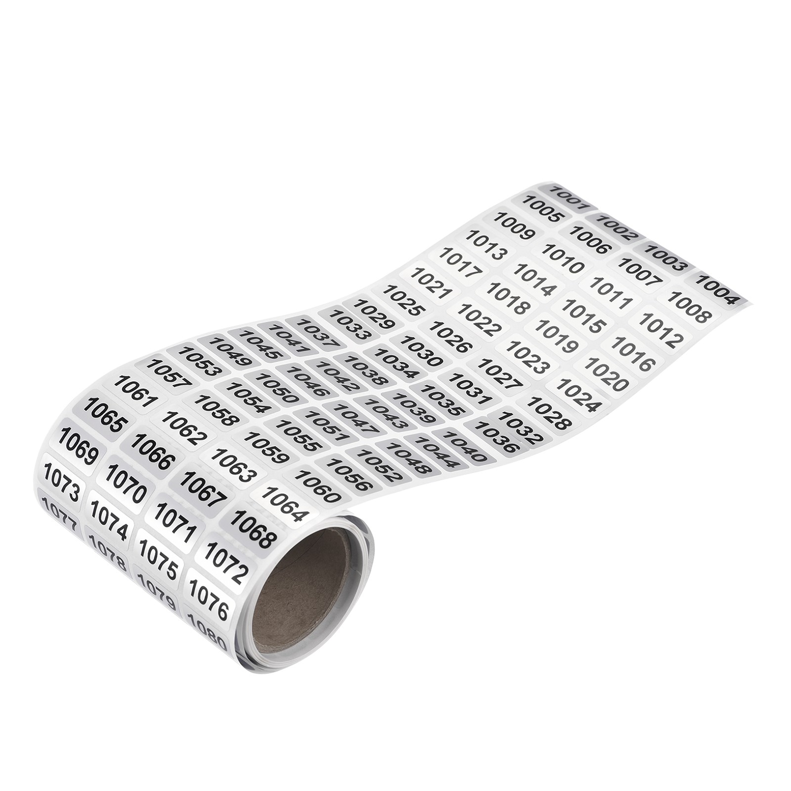 Consecutive Numbers Stickers Inventory Labels Black Number