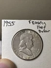 1955 Franklin Half Dollar 50C Scarce collectors Choice  Rare