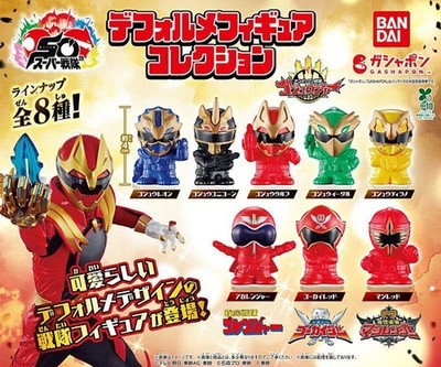 Super Sentai Series Deformed Figure Collection [Set of 8 Figures] Bandai 1108Y