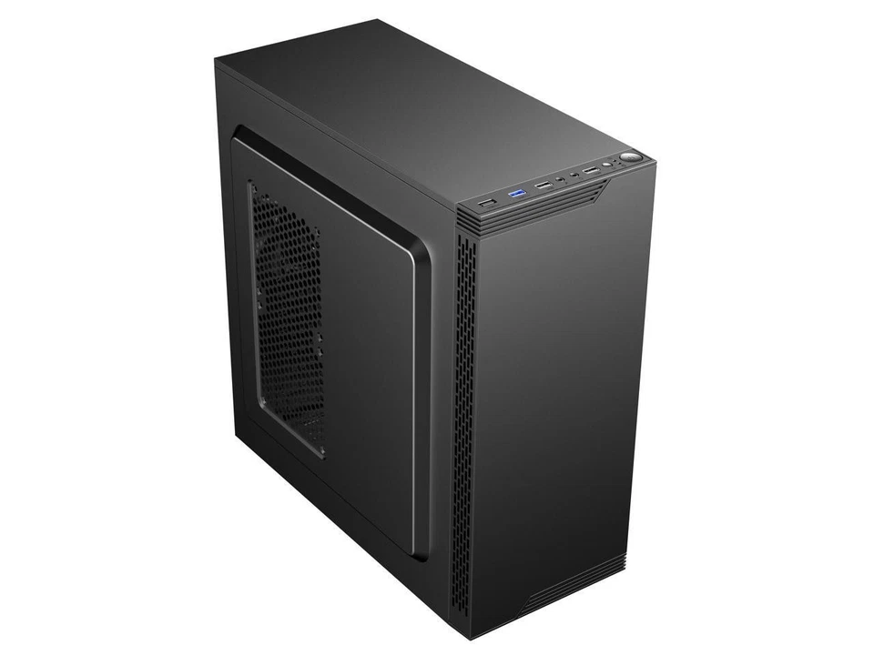 DIYPC DIY-S05-BK Black USB3.0 Steel ATX Mid Tower Computer Case, 3 x120mm - Image 2 of 4
