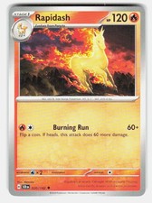 Pokemon TCG Rapidash Stellar Crown 020/142 Uncommon NM