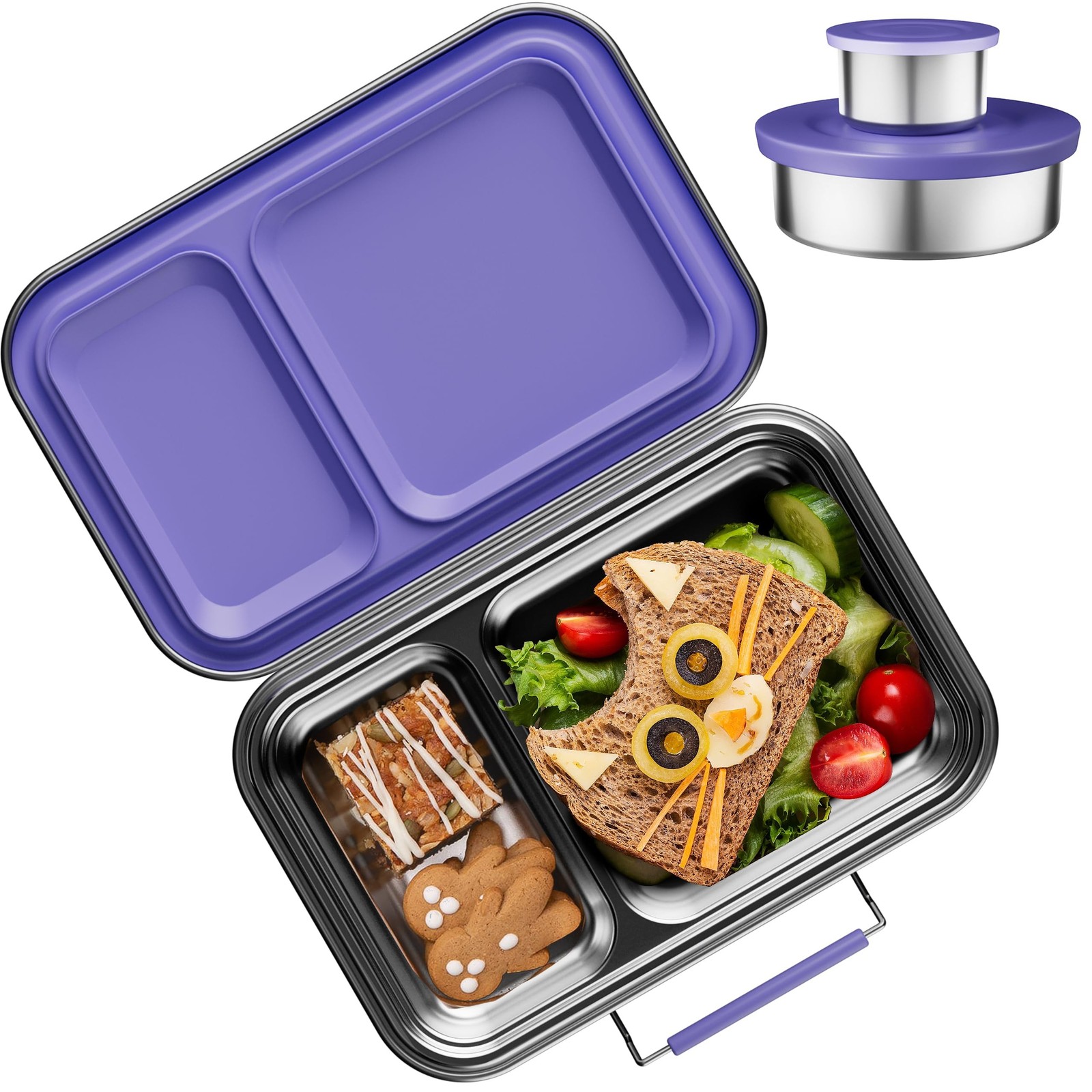 For Kids, Leak Proof Bento Lunch Box Bpa Free 304 S...