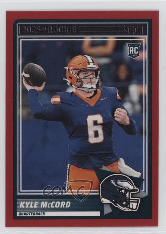 2025 Score Rookies Red Kyle McCord #73 RC 1d2q