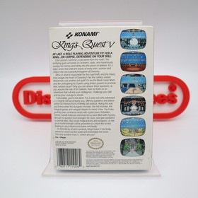 NES Nintendo Game KING'S QUEST V 5 - NEW & Factory Sealed with Authentic H-Seam!