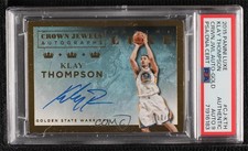 2015 Panini Luxe Crown Jewels Gold 10/10 Klay Thompson PSA Authentic Auto 06bg