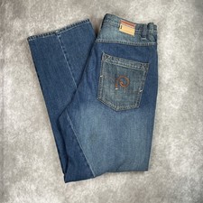Vintage Y2K Rocawear Baggy Denim Jeans Mens 34x34 Wide Leg Loose Fit Hip Hop