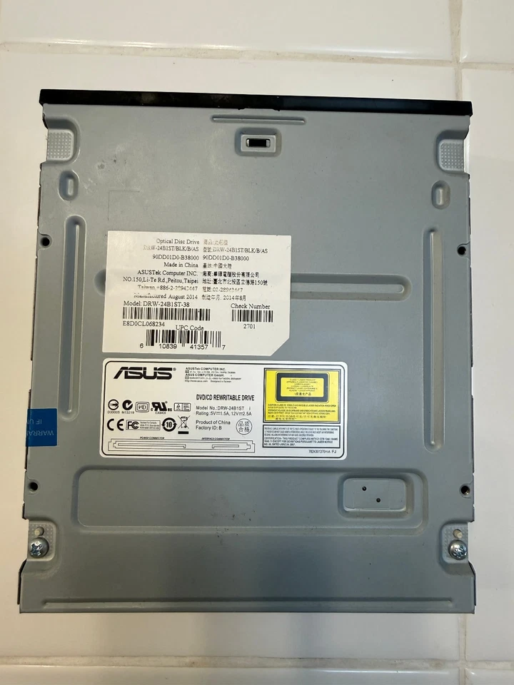 ASUS DRW-24F1ST SATA Multi Recorder Drive 24X DVD RW, CD-ROM - Image 2 of 3