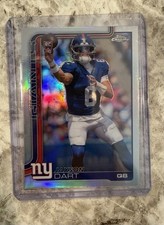 JAXSON DART 2025 TOPPS CHROME ROOKIE REFRACTOR! RC! NEW YORK GIANTS!