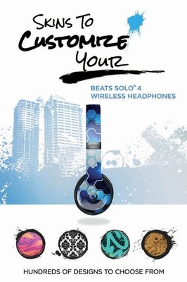 Beats Solo 4 Bluetooth Wireless Headphones with MightySkins Wrap