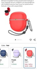 Lock Case For Bose QuietComfort Earbuds ii / Ultra Cover with Lanyard Keychain