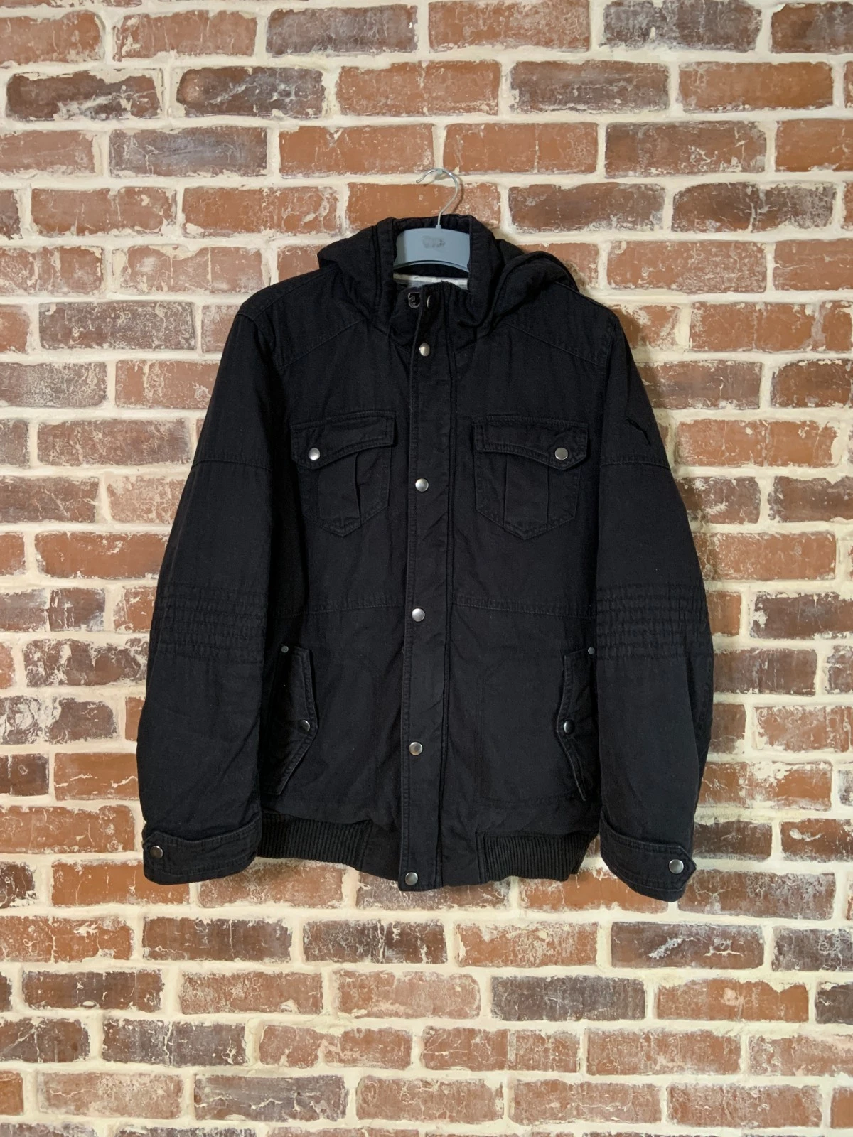 Puma Jacket Black Mens Hooded XS