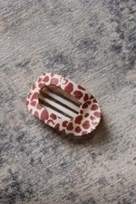 Brown Oval Hair Clip Cute Hair Claw Clip