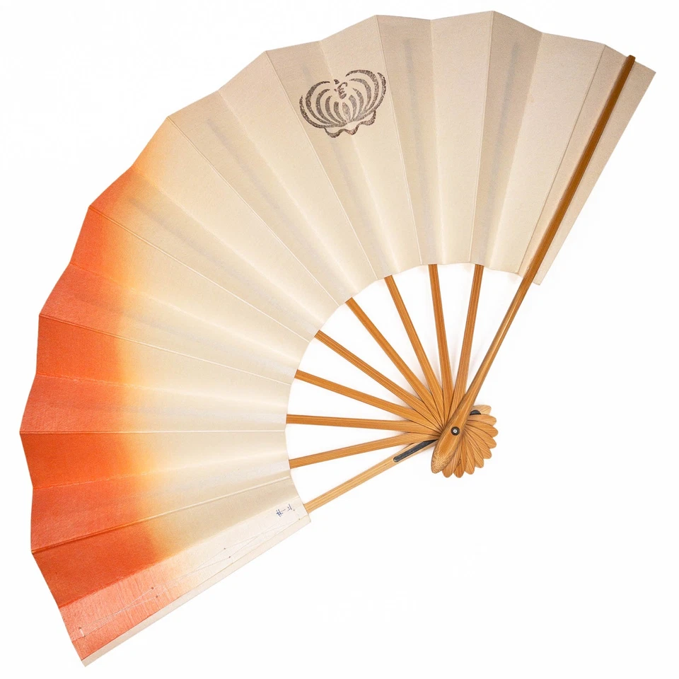 Ventilador de baile plegable japonés Maiogi de colección ligeramente usado en embalaje original sin caja Foto 2 de 4