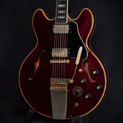 Gibson 1967 ES-355TD-SV w Maestro Vibrola Sparkling Burgundy S N