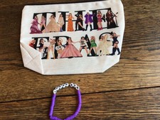 NWOT Taylor Swift Zip Cosmetic Makeup/Pencil Bag Pouch cool Swiftie Bracelet C