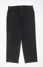 Taylor & Wright formelle Herrenhose schwarz 36R gerade