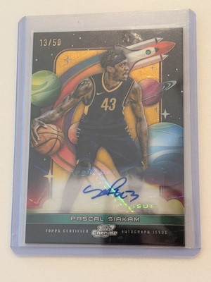 Pascal Siakam 2023-24 Topps Cosmic Chrome First Flight Signatures Auto /50