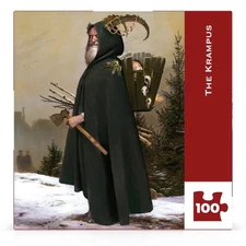 The Krampus by Bill Mayer 100 Piece Mini Jigsaw Puzzle NYPC New