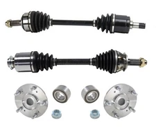 Front Left & Right CV Axles & Wheel Hub Kit For Acura TSX 2.4L 2004-2008