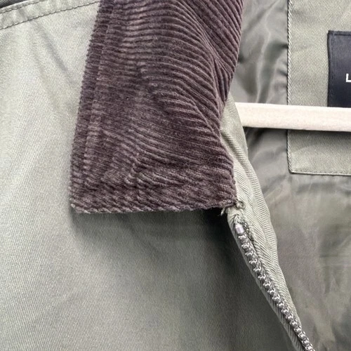 Men's L Green LUCKY BRAND FULL ZIP Bomber Jacket, 3-pockets, BRAND NEW WITH TAGS image 5