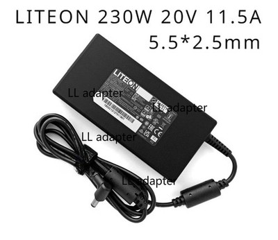 Gneuine LITEON 230W 20V 11.5A AC Adapter for MSI Creator 17 PA-1231-26 5.5*2.5mm