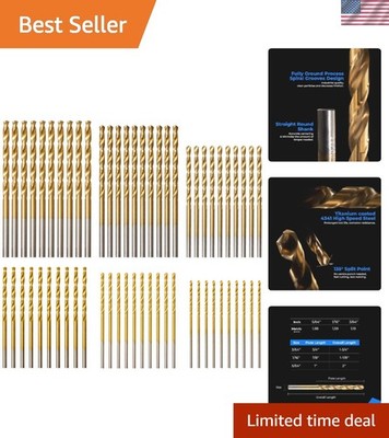 High-Speed Steel Titanium Drill Bit Set (60 pcs) for Ultimate Performance