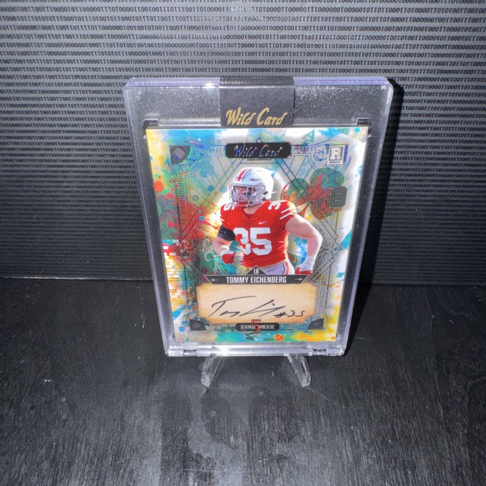 Tommy Eichenberg Wild Card 5 Card Draw Hobby Autographs #TE Base