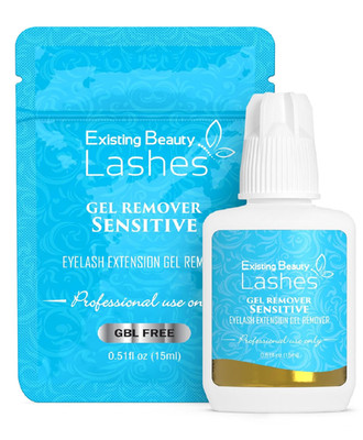 Sensitive Lash Remover for Lash Extensions - Clear Eyelash Extension Remover Gel