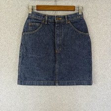 Gap work force skirt womens 26 blue mini denim vintage