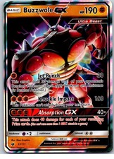 Buzzwole GX 57/111 Crimson Invasion Pokemon Holo LP