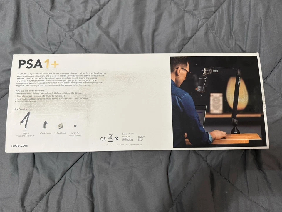 Rode PSA1+ Desk mounted Broadcast Microphone Boom Arm - Black Brand NEW !! - Image 3 of 3