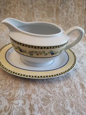 Tirschenreuth Lemon Olive  Sauciere mit Unterteller WIE NEU