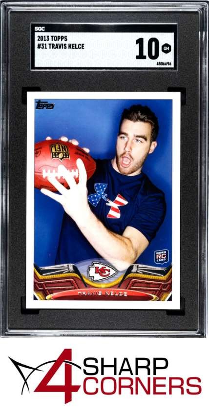 2013 TOPPS #31 TRAVIS KELCE RC SGC 10 view 1