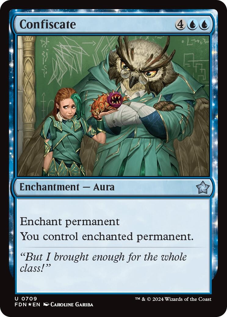 Confiscate - Foil - 709 - NM- Foundations
