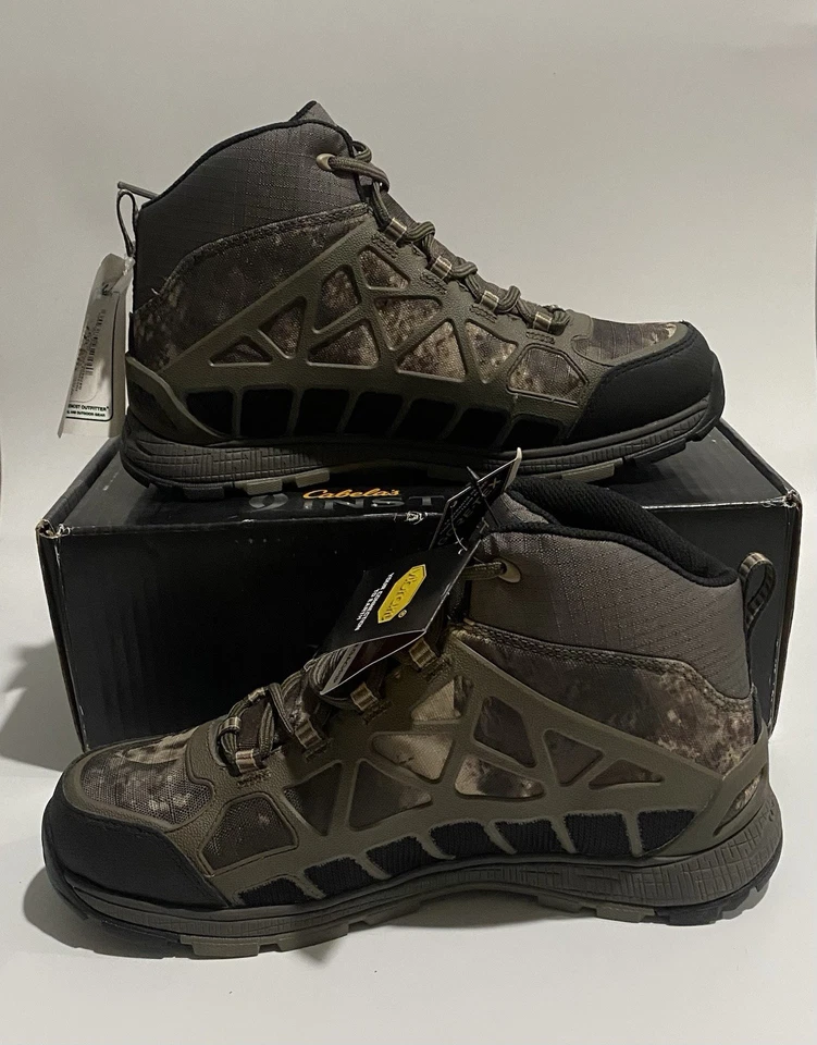 Cabela's Instinct Pursuitz Gore-Tex Hiking Hunting Boots Men's 9 D Green Black - Image 3 of 4