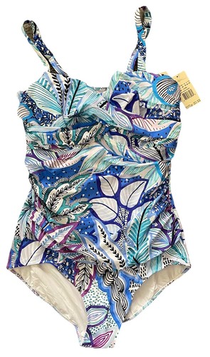 Gottex Profile One Piece Tropic Boom 16D Cup Underwire Swimsuit NWT $154 ๐ - Picture 2 of 5