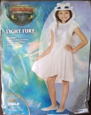 Spirit How to Train Your Dragon Light Fury Hooded Halloween costume Child Sm 4-6