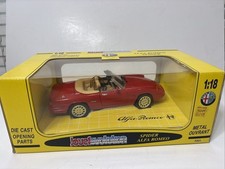 1:18 Alfa Romeo Spider 1.0 Red Jouef Evolution #3301 Diecast Car Italy