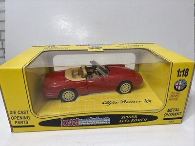 1:18 Alfa Romeo Spider 1.0 Red Jouef Evolution #3301 Diecast Car Italy